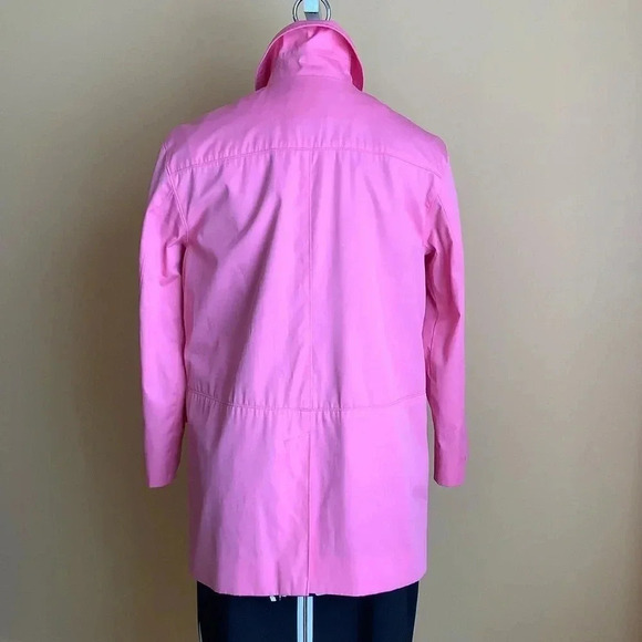 JONES NEW YORK Pink Toggle Trench Coat Size S - Picture 4 of 16